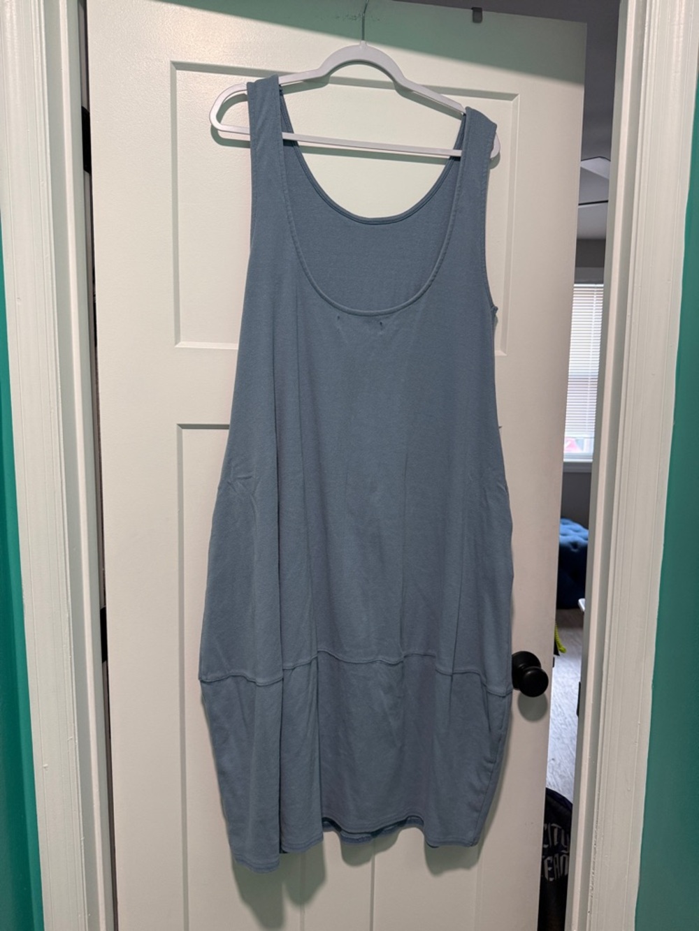Free People Blue Perth Barrel Tee Midi Dress, size Small - Picture 4 of 7